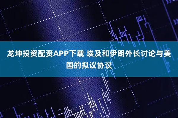 龙坤投资配资APP下载 埃及和伊朗外长讨论与美国的拟议协议
